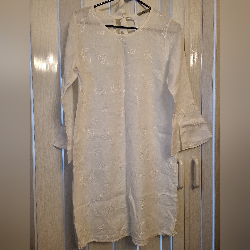 LUISA PERLA - White Dress Medium